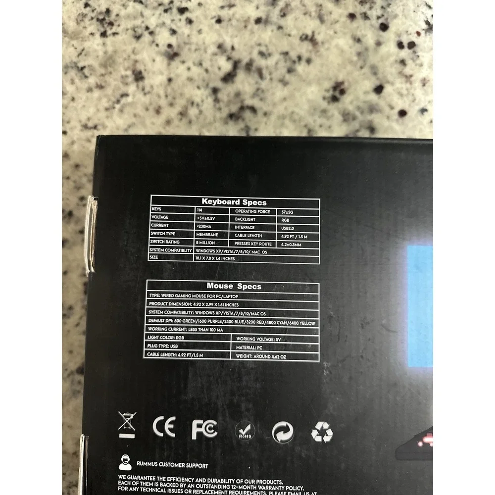 Run Mus Wired Gaming Keyboard And Mouse